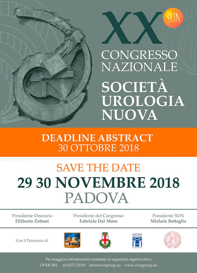 XX CONGRESSO NAZIONALE SOCIETA’ UROLOGIA NUOVA – PADOVA